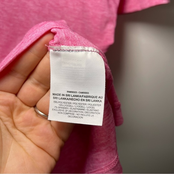 Nike Pro Women's hot pink Active wear dri-fit sporty athletic t-shirt in size M - Picture 5 of 6